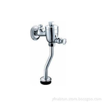 Chrome Brass Bathroom Sink Faucets / Self-Closing Urinal Fl